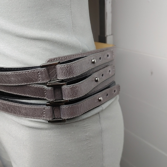 MARC Cain leather triple strap belt - Picture 5 of 15